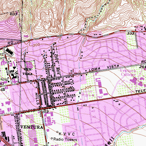 Topographic Map of Barlow Canyon, CA