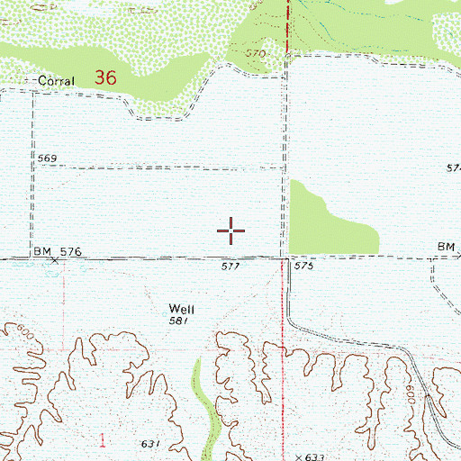 Topographic Map of Kenyon Station, AZ