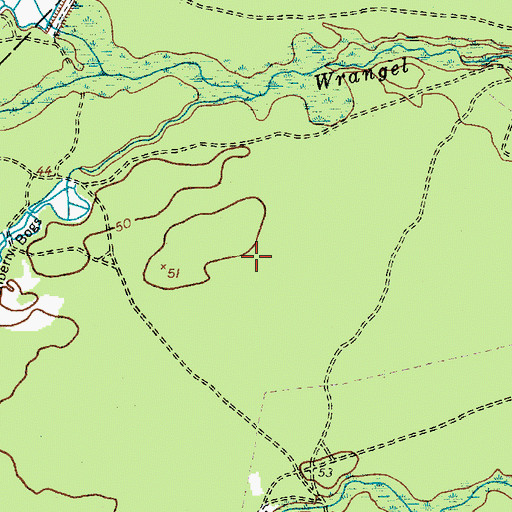 Topographic Map of Holiday City-Berkeley Census Designated Place, NJ