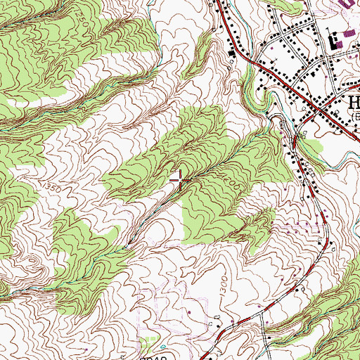 Topographic Map of Holland Census Designated Place, NY