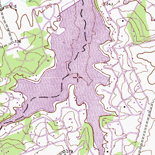 Topographic Map of Lake Meade Census Designated Place, PA