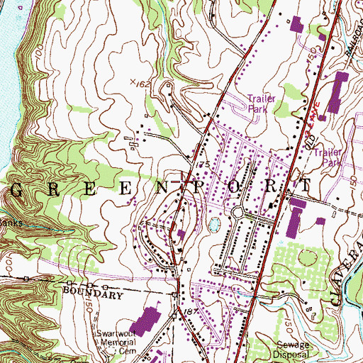 Topographic Map of Lorenz Park Census Designated Place, NY