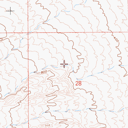 Topographic Map of Barton Canyon, CA