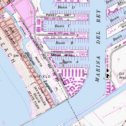 Topographic Map of Basin A, CA
