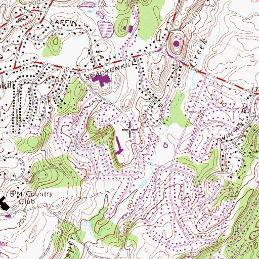 Topographic Map of Spackenkill Census Designated Place, NY