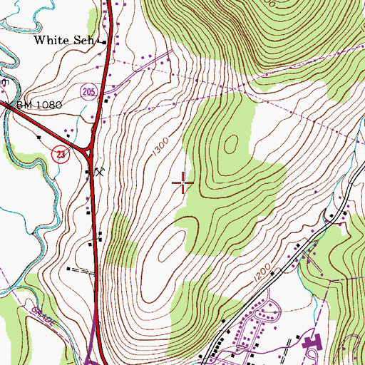 Topographic Map of West End Census Designated Place, NY