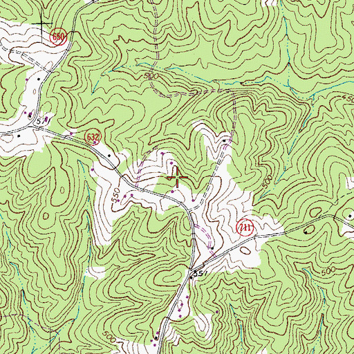 Topographic Map of District 2, VA