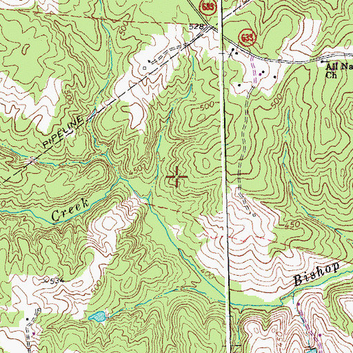 Topographic Map of District 3, VA