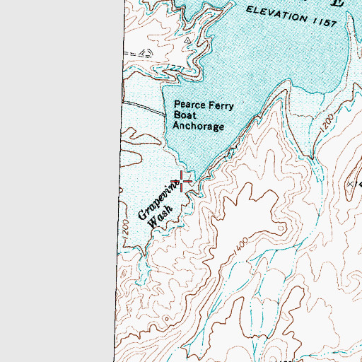 Topographic Map of Grand Canyon, AZ