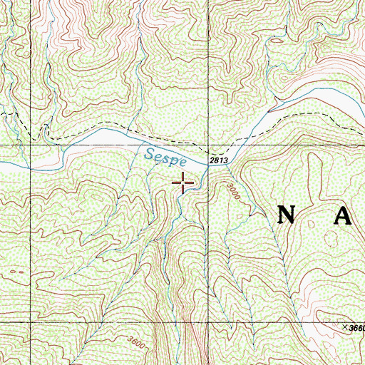 Topographic Map of Bear Canyon, CA