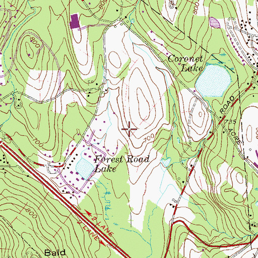 Topographic Map of Village of Kiryas Joel, NY