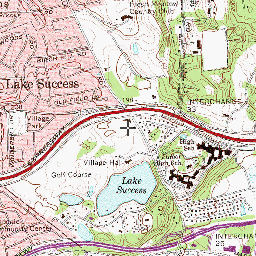 Topographic Map of Village of Lake Success, NY