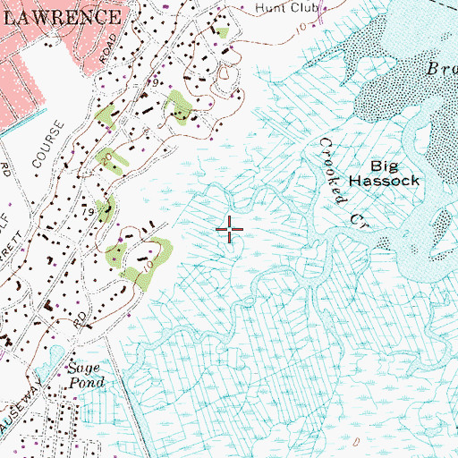 Topographic Map of Village of Lawrence, NY