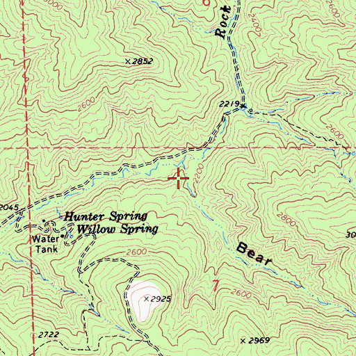 Topographic Map of Bear Gulch, CA