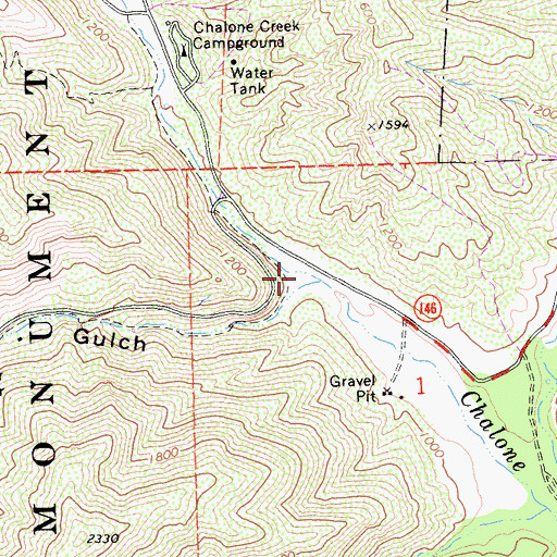 Topographic Map of Bear Gulch, CA