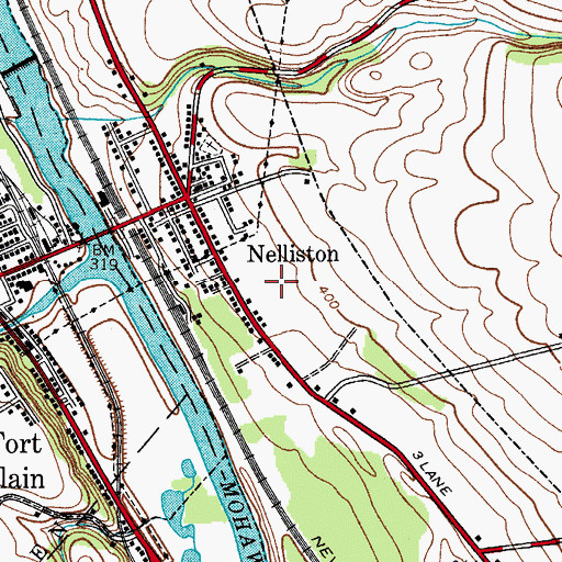 Topographic Map of Village of Nelliston, NY