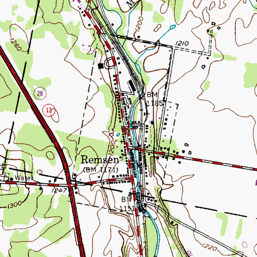 Topographic Map of Village of Remsen, NY