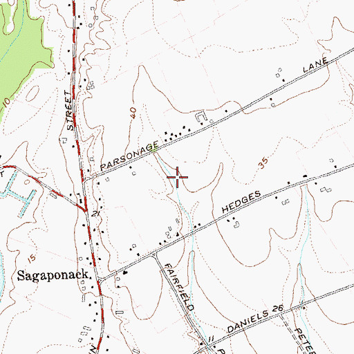 Topographic Map of Village of Sagaponack, NY