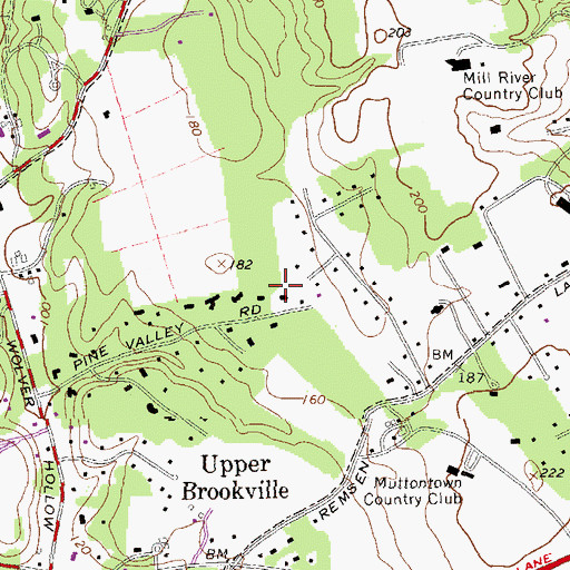 Topographic Map of Village of Upper Brookville, NY