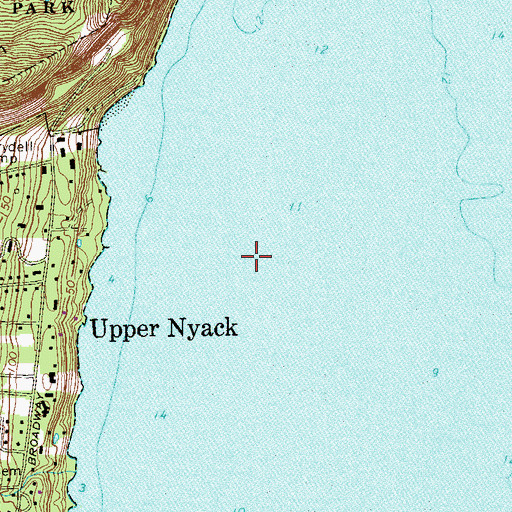 Topographic Map of Village of Upper Nyack, NY