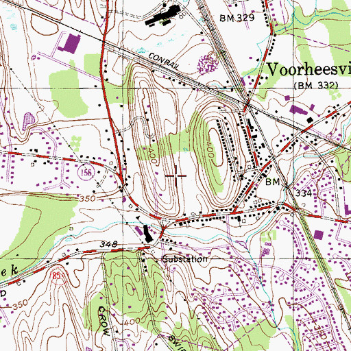 Topographic Map of Village of Voorheesville, NY