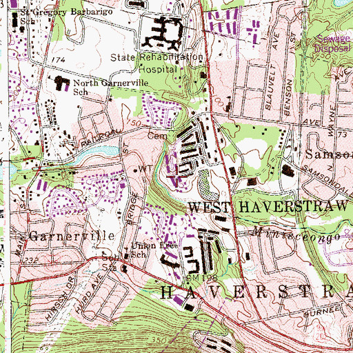 Topographic Map of Village of West Haverstraw, NY