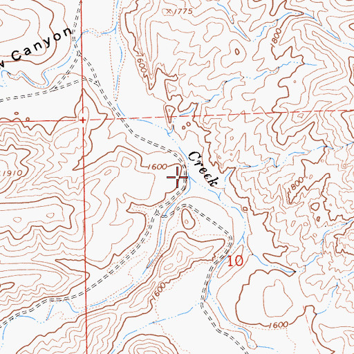 Topographic Map of Beartrap Creek, CA