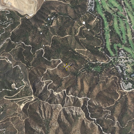 Aerial/Satellite Image of Bee Rock, CA