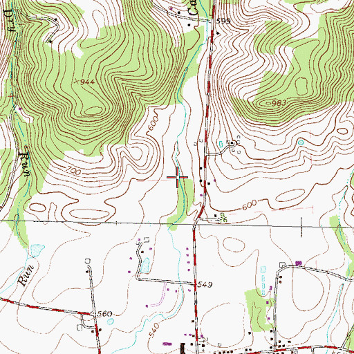 Topographic Map of Township of Muncy, PA