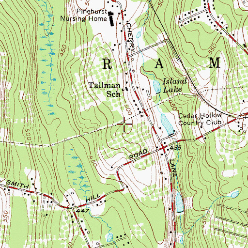 Topographic Map of Village of Airmont, NY
