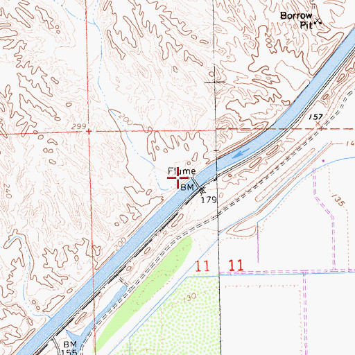 Topographic Map of Bee Wash, CA