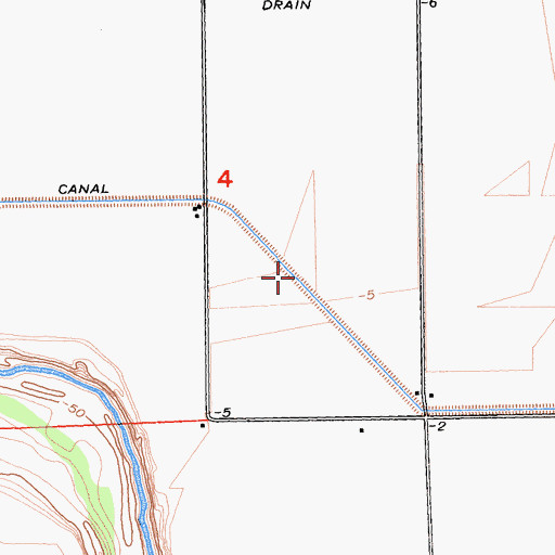 Topographic Map of Beech Canal, CA