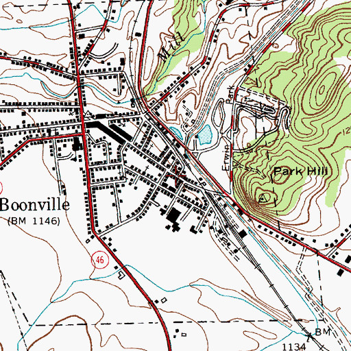 Topographic Map of Village of Boonville, NY