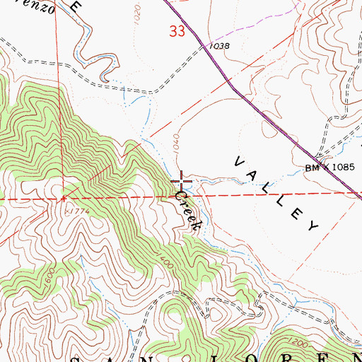 Topographic Map of Beeman Canyon, CA