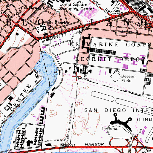 Topographic Map of Beeson Field, CA