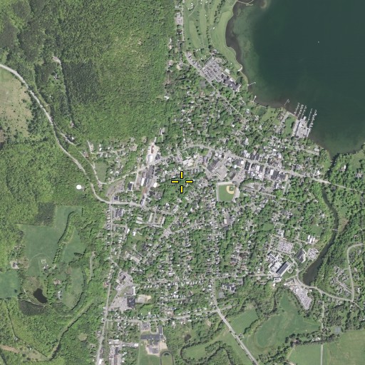 Aerial/Satellite Image of Village of Cooperstown, NY
