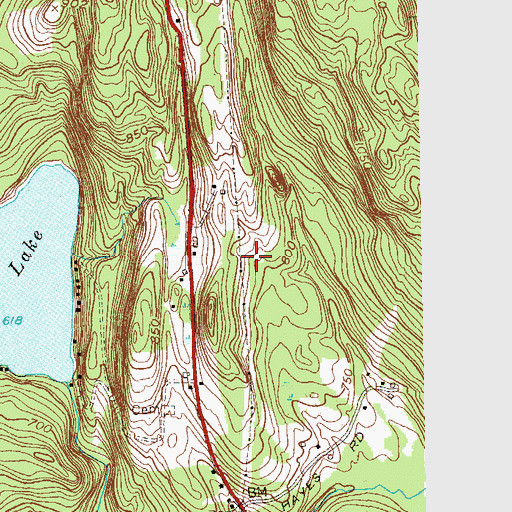 Topographic Map of Village of East Nassau, NY