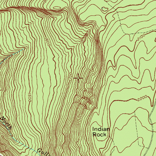 Topographic Map of Village of Ellenville, NY