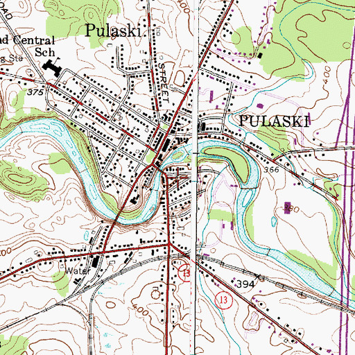 Topographic Map of Randall House, NY