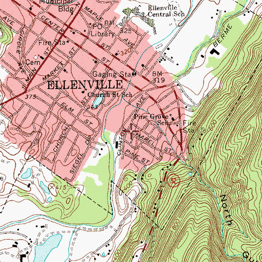 Topographic Map of New Testament Church of Jesus Christ, NY
