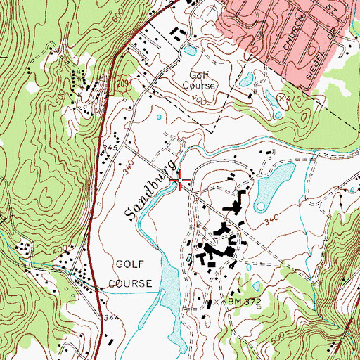 Topographic Map of Nevele Lake, NY