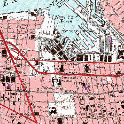 Topographic Map of Oxport Playground, NY