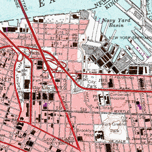 Topographic Map of Golconda Playground, NY