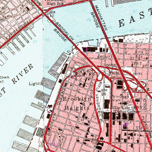 Topographic Map of Harry Chapin Playground, NY
