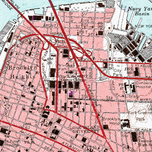 Topographic Map of McLaughlin Park, NY