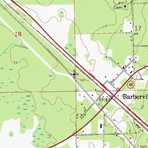Topographic Map of Abundant Life Fellowship, FL