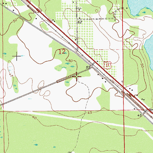 Topographic Map of San Jose Catholic Mission, FL