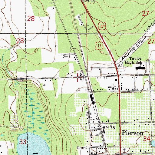 Topographic Map of Communion Christian Assembly, FL