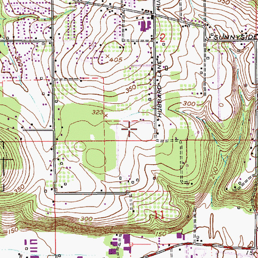 Topographic Map of Clackamas High School East Campus, OR