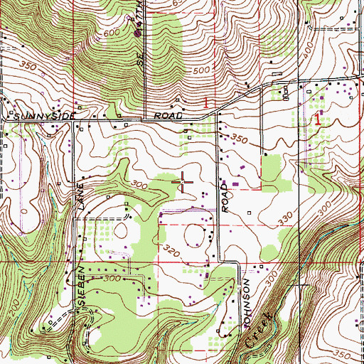 Topographic Map of Oregon Trail Elementary School, OR